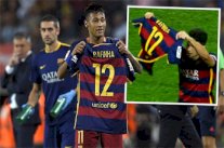 لفتة رائعة من نيمار وبارترا تجاه رافينيا 