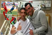 تيفيز يجسد قمة الروح الرياضية ويزور ضحيته في المستشفى