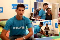 ديوكوفيتش يزور الأطفال السوريين اللاجئين في صربيا