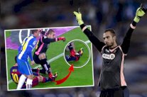 حارس اسبانيول ينفي تهمة تعمده إيذاء ميسي 