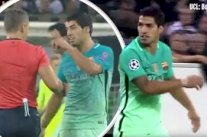 سواريز يشتم والدة حكم مباراة بوروسيا مونشنغلادباخ ويصفه بـ