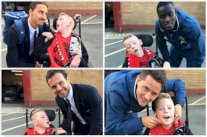 نجوم مانشستر يونايتد يدخلون الفرح على قلب