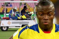 فالنسيا يدعي الإصابة في مباراة منتخب بلاده للهروب من الشرطة