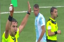 استخدام البطاقة الخضراء لأول مرة في تاريخ كرة القدم