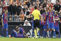 إلقاء القبض على مشاغب مباراة برشلونة مع فالنسيا