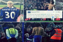 دافيد لويز يهدي قميصه لسيدة عجوز بعد الفوز على توتنهام