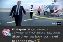 حساب بايرن ميونيخ يُمازح أرسنال قبل قرعة دوري الأبطال