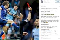 والدة دافيد لويز تهاجم أغويرو بعد مخاشنته لابنها