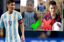 ميسي يريد لقاء طفل أفغاني ارتدى قميصه المصنوع من كيس بلاستيكي