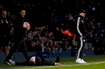 مدرب إنكليزي يثير الاعجاب والضحك بلقطة كوميدية