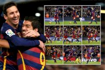 ميسي ينفذ ركلة جزاء 