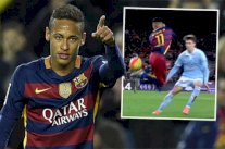 نيمار يستعرض أمام سيلتا فيغو بحركة 