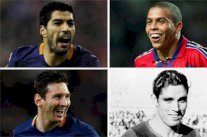 سواريز رابع لاعب في تاريخ برشلونة يصل سقف الـ 40 هدفا 