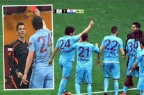 لاعب يطرد حكماً في الدوري التركي