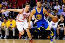 كوري وتومسون يدكان سلة ميامي بـ75 نقطة