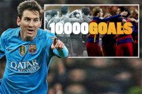 ميسي يبصم على الهدف الـ10 آلاف في تاريخ برشلونة