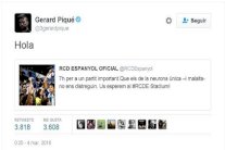 نادي إسبانيول يرد على تغريدة بيكيه المستفزة