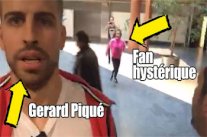 فتاة مراهقة تطارد بيكيه في أحد المراكز التجارية في برشلونة