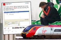 شركة قطارات تسخر من المدرب فان غال