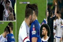 كوستا ينقض على لاعب إيفرتون ويعضه على طريقة سواريز