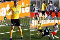 فان در سار يتصدى لركلة جزاء بعد عودته من الاعتزال لمباراة واحدة