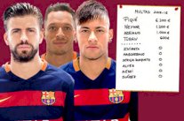 الغرامات المالية سر انضباط لاعبي برشلونة في تدريبات الفريق 