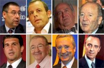 كرويف يجمع رؤساء برشلونة في 