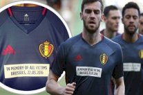 منتخب بلجيكا يتضامن مع ضحايا تفجيرات بروكسل بطريقة مميزة