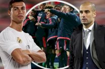 غوارديولا ساخراً : أعتذر لرونالدو بعد إقصاء بايرن لبنفيكا