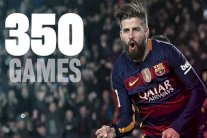 جيرارد بيكيه يصل إلى المباراة رقم