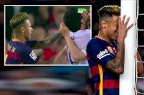 نيمار يفقد أعصابه ويعتدي بالضرب على مدافع فالنسيا بعد الخسارة