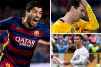 سواريز يقترب من إنهاء احتكار ميسي ورونالدو للجوائز الفردية