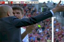 لقطات تلفزيونية تؤكد وجود خلاف بين غوارديولا ومولر