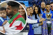 محرز يحتفل بلقب 