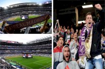 جماهير ريال مدريد تحتفل بأغنية 