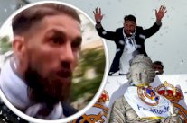 راموس ينجو من الموت خلال احتفالات ريال مدريد