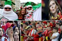 أفراح ويلزية عارمة وخيبة أمل بلجيكية.. في صور