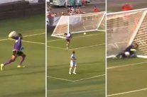 حارس كاميروني يسجل هدفاً كوميديًا في مرماه