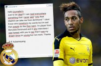 أوباميانغ ينتقد الإعلام بسبب تصريحاته حول ريال مدريد