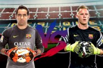 الأرقام تمنح تفوقا طفيفا للحارس برافو على حساب شتيغن