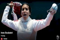 لاعبة المبارزة التونسية بوبكري إلى نصف نهائي الشيش