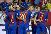 برشلونة يسقط إشبيلية ويقترب من التتويج بكأس السوبر الإسبانية