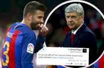 بيكيه يسخر من فينغر وخط دفاع آرسنال