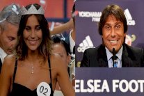 الشبه بين كونتي وملكة جمال إيطاليا يثير السخرية