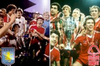 أستون فيلا ونوتينغهام فورست في أول مباراة بين بطلين لأبطال أوروبا