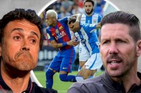 إنريكي وسيميوني يدافعان عن طريقة لعب نيمار 