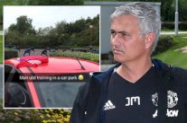 مورينيو يجبر لاعبي مانشستر يونايتد على التدرب في 