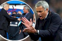 مورينيو لغريمه فينغر : سأحطم وجهك خارج الملعب !