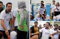 تشافي هيرنانديز يزور مخيما للاجئين الفلسطينيين في 