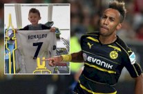 أوباميانغ يشكر رونالدو لإسعاده ابنه